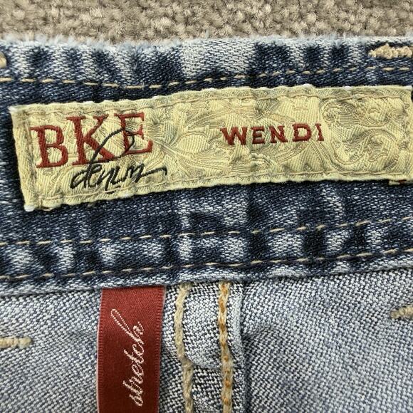 BKE Wendi Bootcut Medium Wash Stretch Denim Jeans Womens 33x29 Classic Fit Y2K - Picture 7 of 9